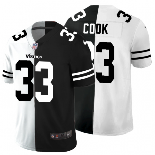 Minnesota Minnesota Vikings #33 Dalvin Cook Men's Black V White Peace Split Vapor Untouchable Limited Jersey Men's cheap jerseys for sale - CheapJerseys.Shop