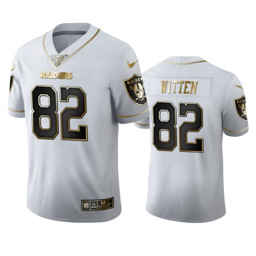 Las Vegas Las Vegas Raiders #82 Jason Witten Men's White Golden Edition Vapor Limited 100 Jersey Men's cheap jerseys for sale - CheapJerseys.Shop