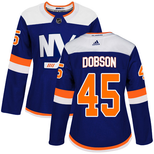 New York Islanders #45 Noah Dobson Blue Alternate Authentic Women's Stitched Jersey Womens cheap jerseys for sale - CheapJerseys.Shop