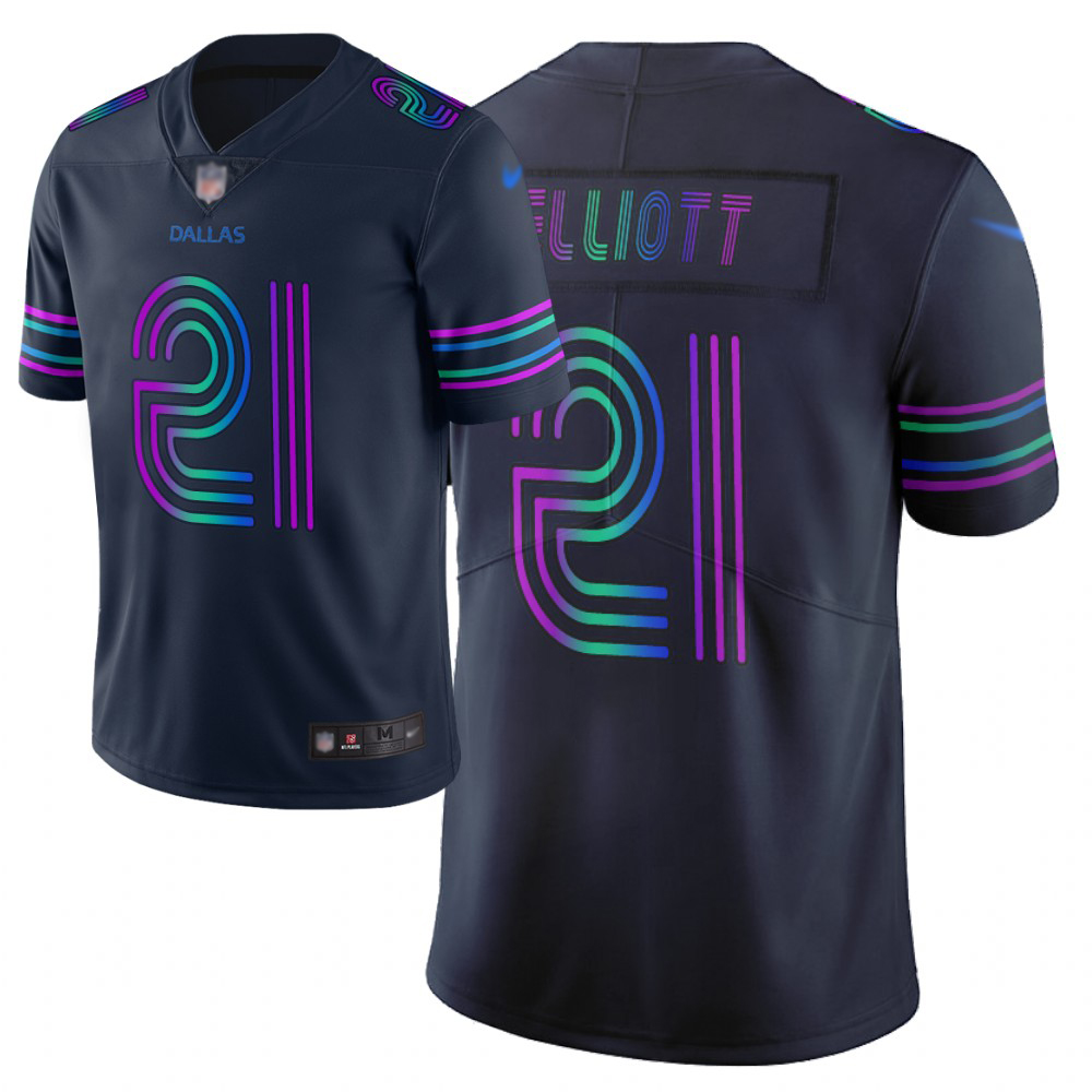 Cowboys #21 Ezekiel Elliott Navy Men's Stitched Limited City Edition Jersey cheap jerseys for sale - CheapJerseys.Shop