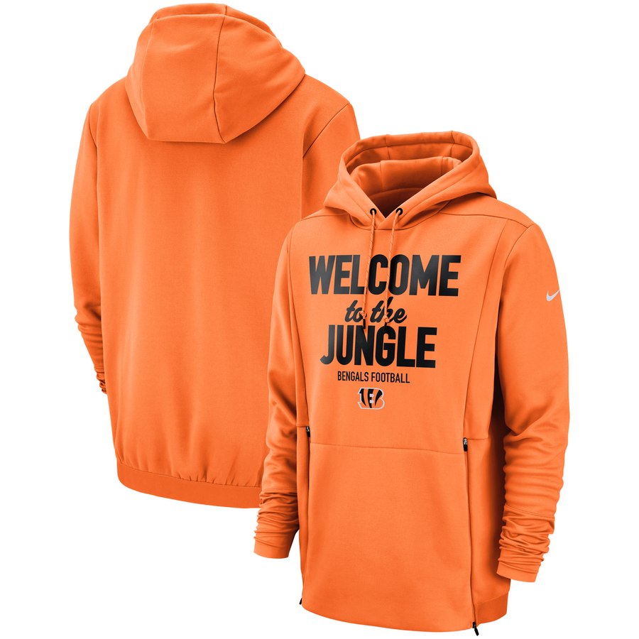 Cincinnati Bengals Sideline Local Lockup Pullover Hoodie Orange cheap jerseys for sale - CheapJerseys.Shop