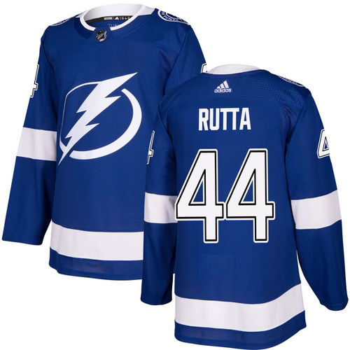 Tampa Bay Lightning #44 Jan Rutta Blue Home Authentic Stitched Jersey Men's cheap jerseys for sale - CheapJerseys.Shop