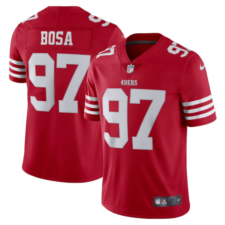 San Francisco 49ers #97 Nick Bosa Scarlet Men's 2022-23 Limited Stitched Vapor Untouchable Jersey cheap jerseys for sale - CheapJerseys.Shop