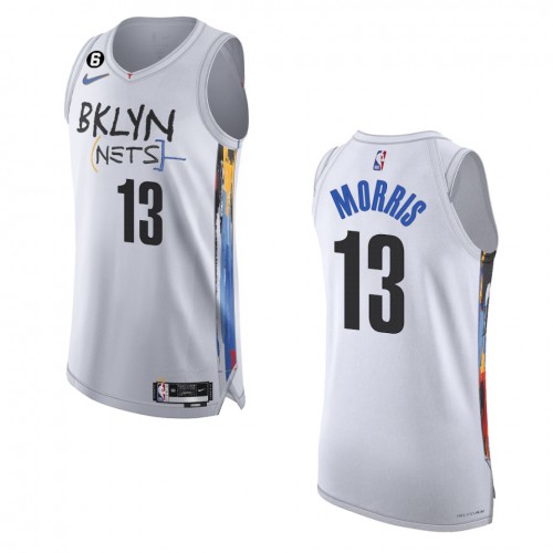 Brooklyn Brooklyn Nets #13 Markieff Morris White 2022-23 Authentic Jersey - City Edition Mens cheap jerseys for sale - CheapJerseys.Shop