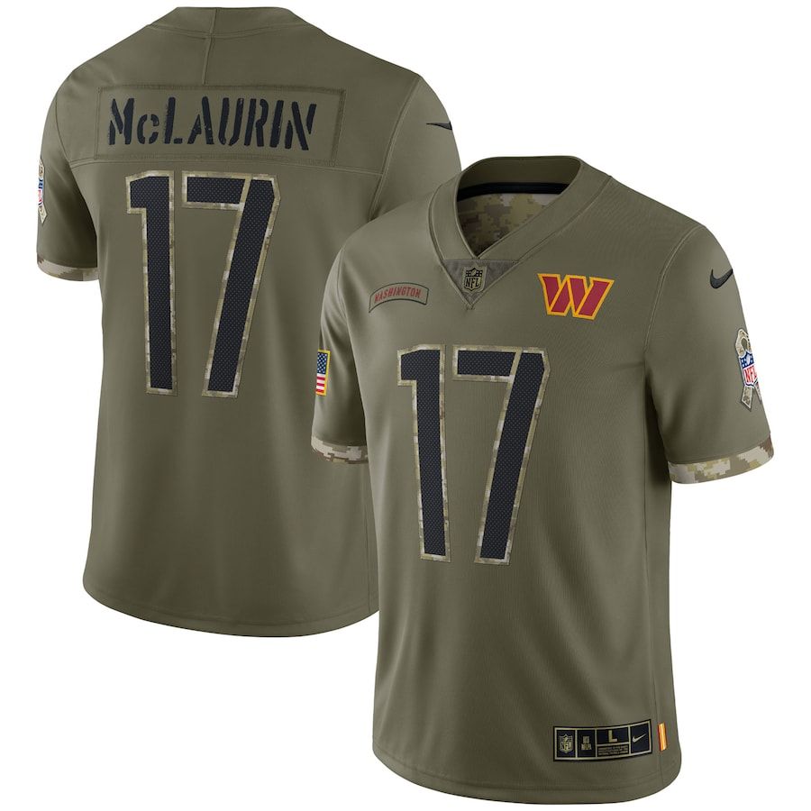 Washington Commanders #17 Terry Mclaurin Men's 2022 Salute To Service Limited Jersey - Olive cheap jerseys for sale - CheapJerseys.Shop