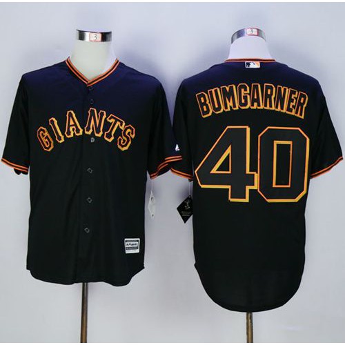 San Francisco Giants #40 Madison Bumgarner Black New Cool Base Fashion Stitched Jersey Men's cheap jerseys for sale - CheapJerseys.Shop