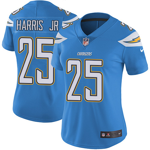 Los Angeles Chargers #25 Chris Harris Jr Electric Blue Alternate Women's Stitched Vapor Untouchable Limited Jersey Womens cheap jerseys for sale - CheapJerseys.Shop