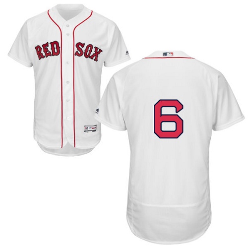 Boston Red Sox #6 Johnny Pesky White Flexbase Authentic Collection Stitched Jersey Men's cheap jerseys for sale - CheapJerseys.Shop