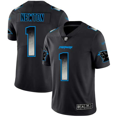 Carolina Panthers #1 Cam Newton Black Men's Stitched Vapor Untouchable Limited Smoke Fashion Jersey Men's cheap jerseys for sale - CheapJerseys.Shop
