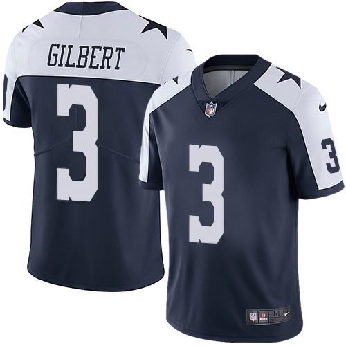 Dallas Cowboys #3 Garrett Gilbert Navy Blue Thanksgiving Men's Stitched Vapor Untouchable Limited Throwback Jersey Men's cheap jerseys for sale - CheapJerseys.Shop
