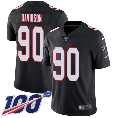 Atlanta Falcons #90 Marlon Davidson Black Alternate Men's Stitched 100th Season Vapor Untouchable Limited Jersey Men's cheap jerseys for sale - CheapJerseys.Shop