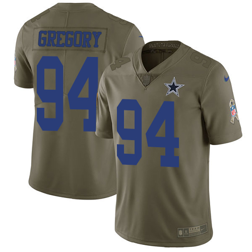Dallas Cowboys #94 Randy Gregory Olive Men's Stitched Limited 2017 Salute To Service Jersey Men's cheap jerseys for sale - CheapJerseys.Shop