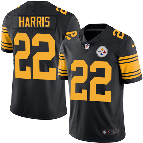 Steelers #22 Najee Harris Black Men's Stitched Limited Rush Jersey cheap jerseys for sale - CheapJerseys.Shop