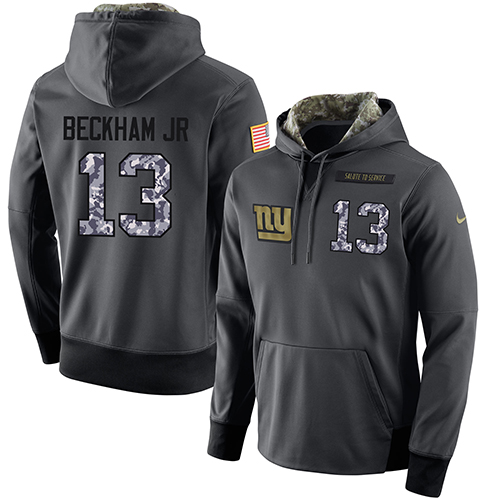 Men's New York Giants #13 Odell Beckham Jr Stitched Black Anthracite Salute To Service Player Performance Hoodie cheap jerseys for sale - CheapJerseys.Shop