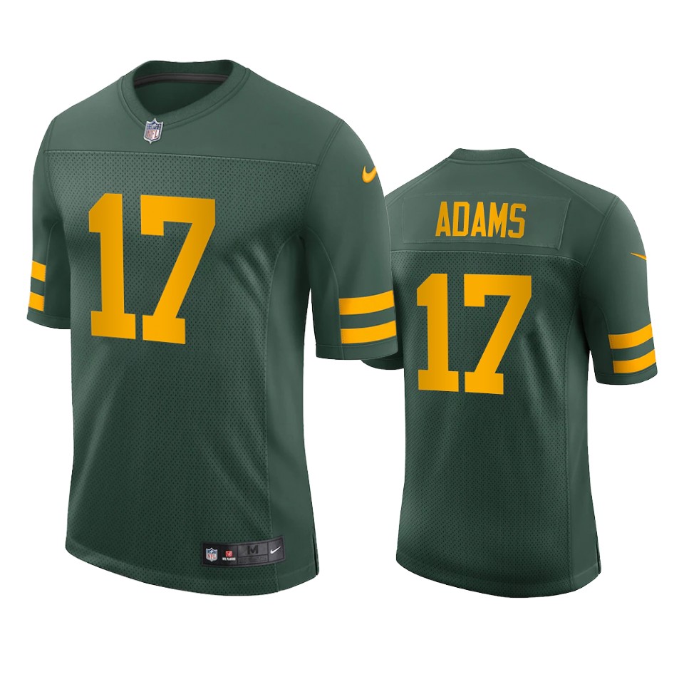 Green Bay Packers #17 Davante Adams Men's Alternate Vapor Limited Player Jersey - Green cheap jerseys for sale - CheapJerseys.Shop