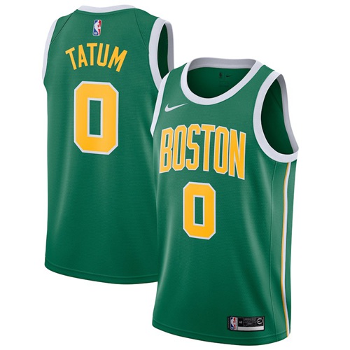 Boston Celtics #0 Jayson Tatum Green Swingman Earned Edition Jersey Mens cheap jerseys for sale - CheapJerseys.Shop
