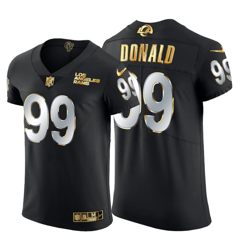 Los Angeles Rams #99 Aaron Donald Men's Black Edition Vapor Untouchable Elite Jersey cheap jerseys for sale - CheapJerseys.Shop