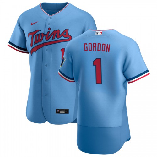 Minnesota Minnesota Twins #1 Nick Gordon Men's Light Blue Alternate 2020 Authentic Team Jersey Men's cheap jerseys for sale - CheapJerseys.Shop
