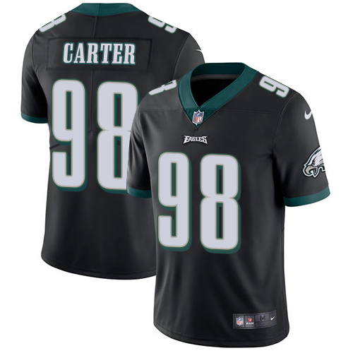 Eagles #98 Jalen Carter Black Alternate Men's Stitched Vapor Untouchable Limited Jersey cheap jerseys for sale - CheapJerseys.Shop