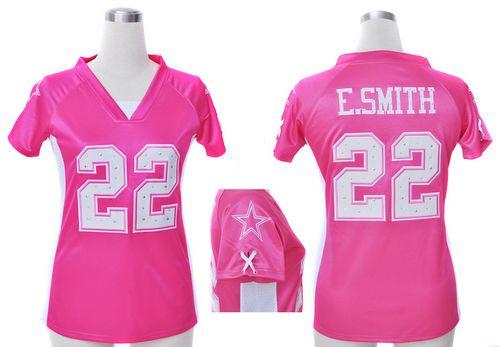 Cowboys #22 Emmitt Smith Pink Draft Him Name & Number Top Women's Stitched Elite Jersey cheap jerseys for sale - CheapJerseys.Shop