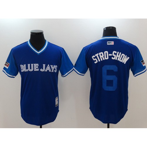 Toronto Blue Jays #6 Marcus Stroman Light Blue