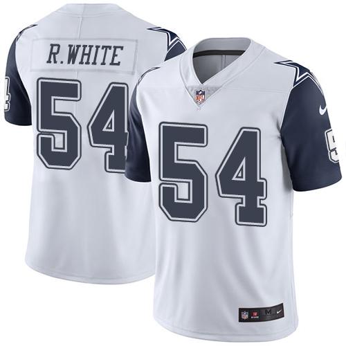Dallas Cowboys #54 Randy White White Men's Stitched Limited Rush Jersey Men's cheap jerseys for sale - CheapJerseys.Shop