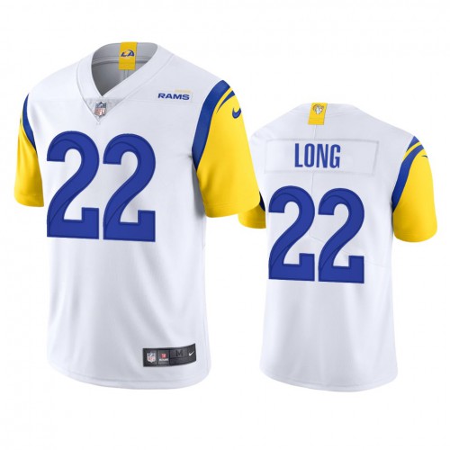 Los Angeles Los Angeles Rams #22 David Long Men's Alternate Vapor Limited Jersey - White Men's cheap jerseys for sale - CheapJerseys.Shop