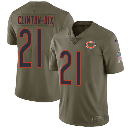 Chicago Bears #21 Ha Ha Clinton-Dix Olive Men's Stitched Limited 2017 Salute To Service Jersey Men's cheap jerseys for sale - CheapJerseys.Shop
