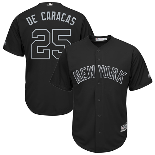 New York Yankees #25 Gleyber Torres Black