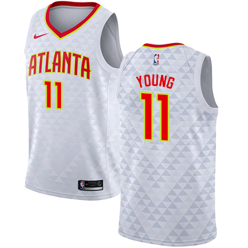 Atlanta Hawks #11 Trae Young White Youth Swingman Association Edition Jersey Youth cheap jerseys for sale - CheapJerseys.Shop