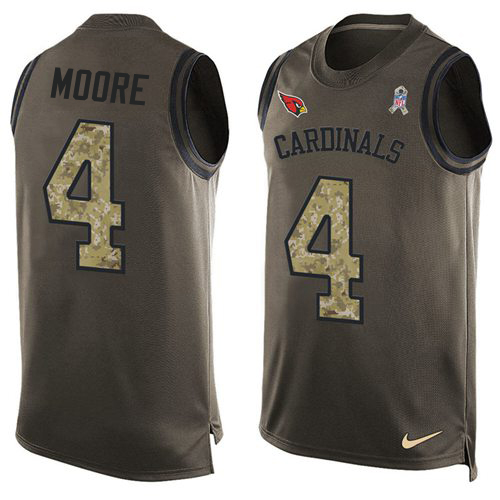Cardinals #4 Rondale Moore Green Men's Stitched Limited Salute To Service Tank Top Jersey cheap jerseys for sale - CheapJerseys.Shop