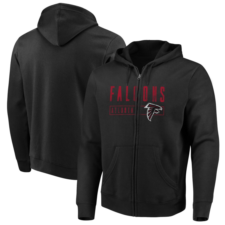 Atlanta Falcons Majestic Hyper Stack Full-Zip Hoodie Black cheap jerseys for sale - CheapJerseys.Shop