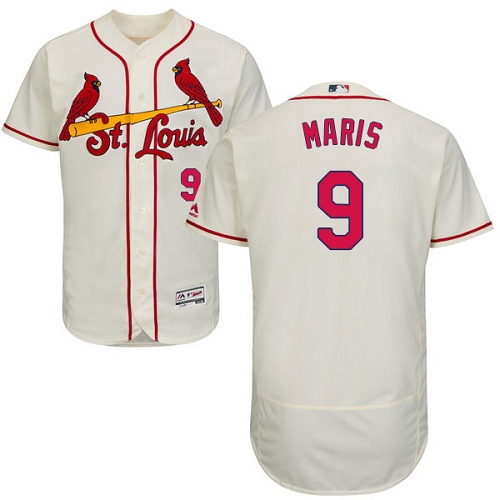 St.Louis Cardinals #9 Roger Maris Cream Flexbase Authentic Collection Stitched Jersey Men's cheap jerseys for sale - CheapJerseys.Shop