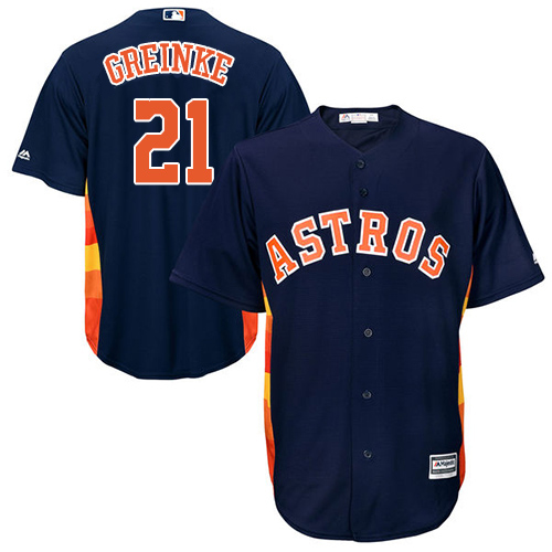 Houston Astros #21 Zack Greinke Navy Blue New Cool Base Stitched Jersey Men's cheap jerseys for sale - CheapJerseys.Shop