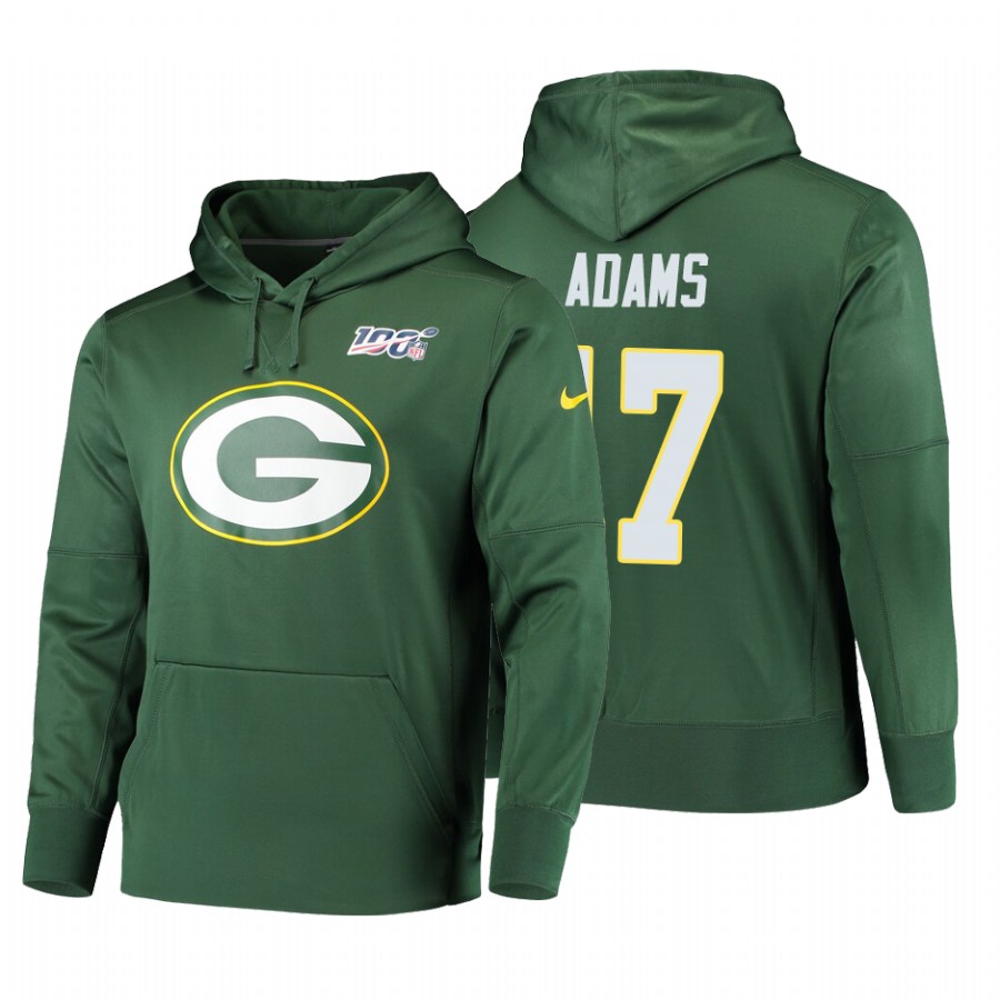 Green Bay Packers #17 Davante Adams 100 Primary Logo Circuit Name & Number Pullover Hoodie Green cheap jerseys for sale - CheapJerseys.Shop