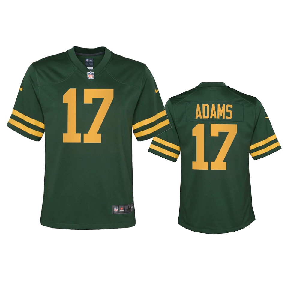 Green Bay Packers #17 Davante Adams Youth Alternate Game Player Jersey - Green cheap jerseys for sale - CheapJerseys.Shop