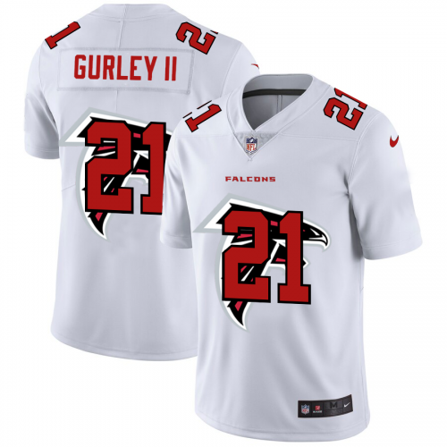 Atlanta Atlanta Falcons #21 Todd Gurley II White Men's Team Logo Dual Overlap Limited Jersey Men's cheap jerseys for sale - CheapJerseys.Shop