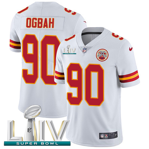 Kansas City Chiefs #90 Emmanuel Ogbah White Super Bowl LIV 2020 Men's Stitched Vapor Untouchable Limited Jersey Men's cheap jerseys for sale - CheapJerseys.Shop