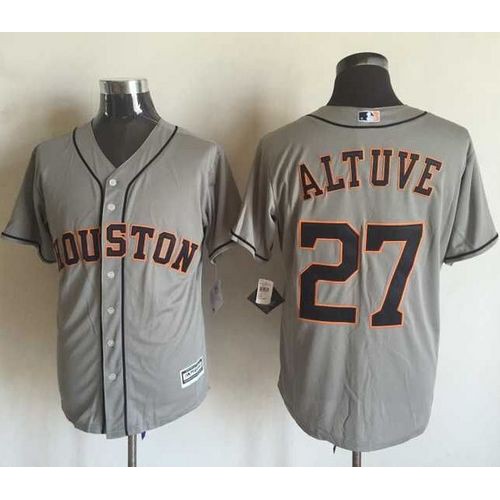 Houston Astros #27 Jose Altuve Grey New Cool Base Stitched Jersey Men's cheap jerseys for sale - CheapJerseys.Shop