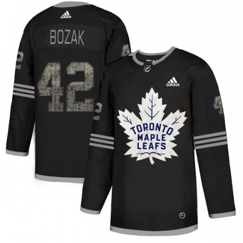 Maple Toronto Maple Leafs #42 Tyler Bozak Black Authentic Classic Stitched Jersey Men's cheap jerseys for sale - CheapJerseys.Shop