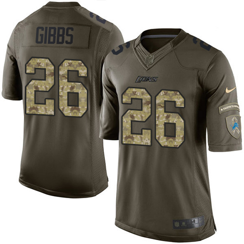 Lions #26 Jahmyr Gibbs Green Men's Stitched Limited 2015 Salute To Service Jersey cheap jerseys for sale - CheapJerseys.Shop