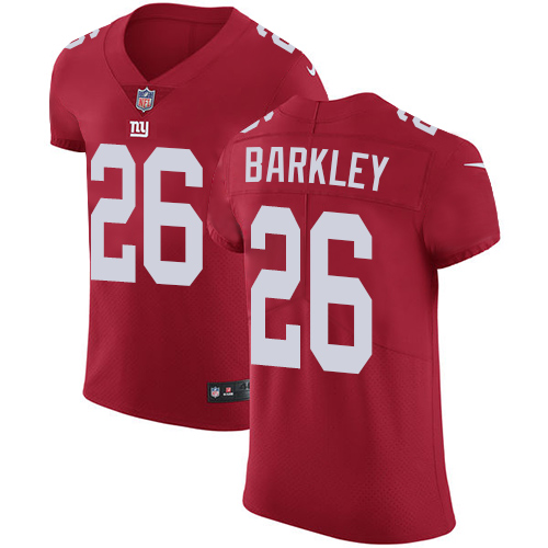 Giants #26 Saquon Barkley Red Alternate Men's Stitched Vapor Untouchable Elite Jersey cheap jerseys for sale - CheapJerseys.Shop