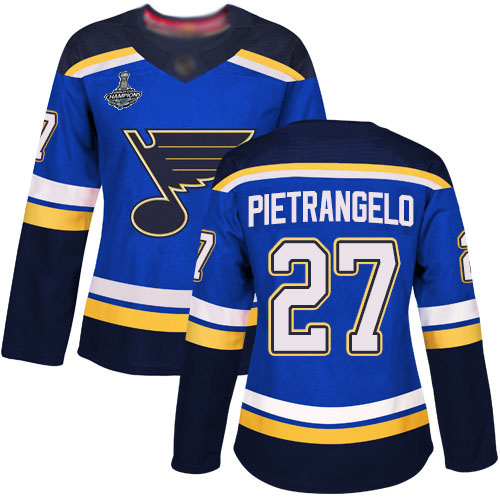 St. Louis Blues #27 Alex Pietrangelo Blue Home Authentic Stanley Cup Champions Women's Stitched Jersey Womens cheap jerseys for sale - CheapJerseys.Shop