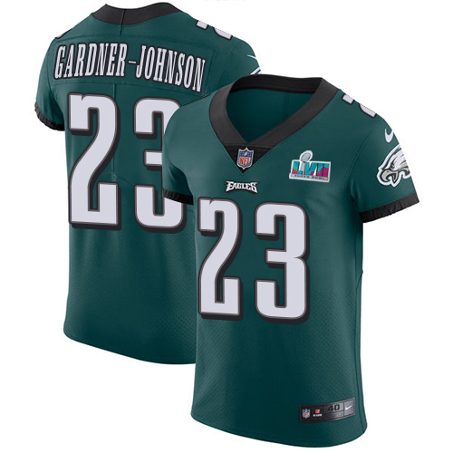 Eagles #23 C.J. Gardner-Johnson Green Team Color Super Bowl LVII Patch Men's Stitched Vapor Untouchable Elite Jersey cheap jerseys for sale - CheapJerseys.Shop