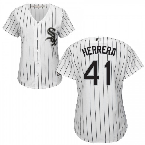Chicago White Sox #41 Kelvin Herrera Women's Cool Base White Stitched Jersey Womens cheap jerseys for sale - CheapJerseys.Shop