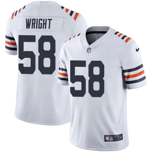 Bears #58 Darnell Wright White Men's 2019 Alternate Classic Stitched Vapor Untouchable Limited Jersey cheap jerseys for sale - CheapJerseys.Shop
