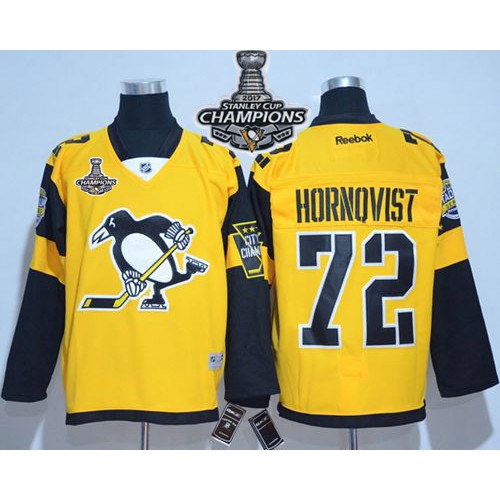 Pittsburgh Penguins #72 Patric Hornqvist Gold 2017 Stadium Series Stanley Cup Finals Champions Stitched Jersey Men's cheap jerseys for sale - CheapJerseys.Shop