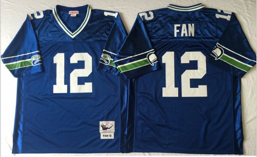 Mitchell And Ness Seahawks #12 Fan Blue Throwback Stitched Jersey cheap jerseys for sale - CheapJerseys.Shop