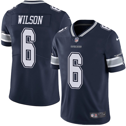 Cowboys #6 Donovan Wilson Navy Blue Team Color Men's Stitched Vapor Untouchable Limited Jersey cheap jerseys for sale - CheapJerseys.Shop