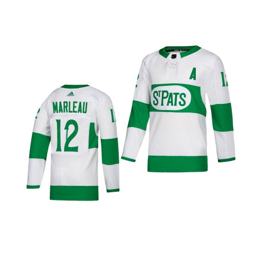 Maple Toronto Maple Leafs #12 Patrick Marleau White 2019 St. Patrick's Day Authentic Player Stitched Youth Jersey Youth cheap jerseys for sale - CheapJerseys.Shop